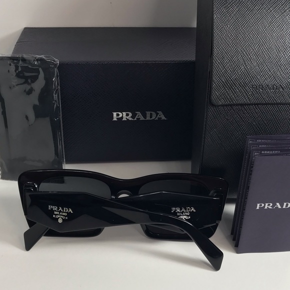 💯Authentic- New - PRADA PR 08YS SYMBOLE SUNGLASSES
BLACK - Picture 12 of 12